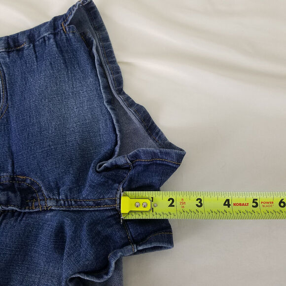 Blue Spice Denim Shorts Juniors 3 Blue Jean Low Rise Triple Button Medium Wash - Picture 6 of 12